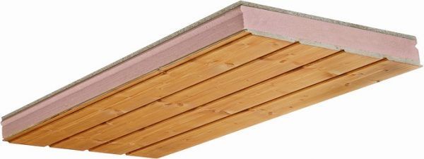 Panel cubierta madera